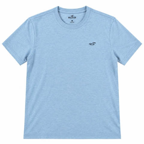 Hollister koszulka Tshirt męska błękitna niebieska klasyczna rozmiar XS
