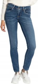 PEPE JEANS niebieskie spodnie rurki z przetarciami rozmiar XS