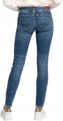 PEPE JEANS niebieskie spodnie rurki z przetarciami rozmiar XS