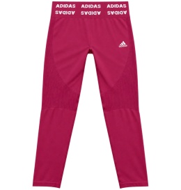 ADIDAS Leginsy na trening sportowe różowe z białym logo rozmiar XXL