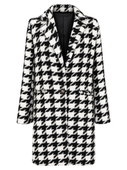 MANTEAU włoski płaszcz przejściowy w pepitkę rozmiar XL