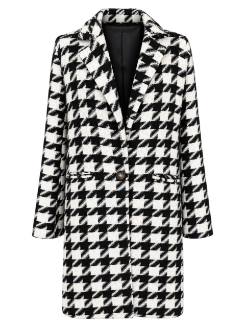 MANTEAU włoski płaszcz przejściowy w pepitkę rozmiar XL