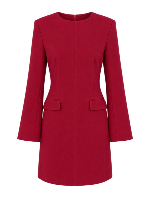 H&M Sukienka bordowa elegancka dopasowana jesienna zimowa rozmiar S