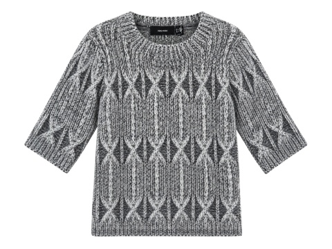 VERO MODA sweterek gruby z krótkim rękawem rozmiar S